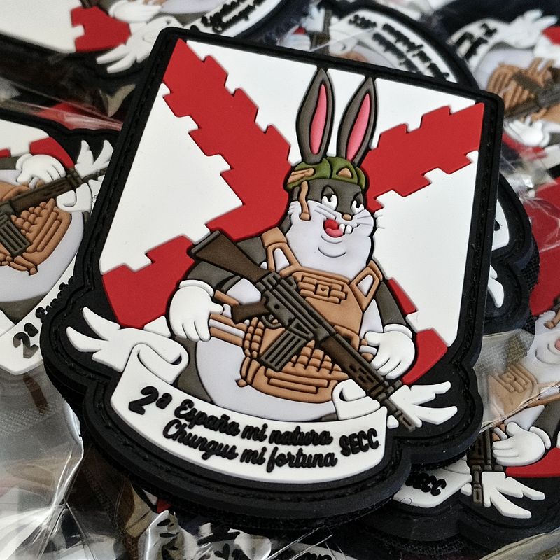 Parches militares personalizados de PVC 3D