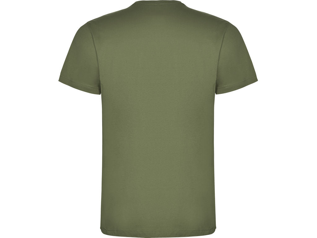 Camiseta para hombre de algodón en Verde Militar espalda