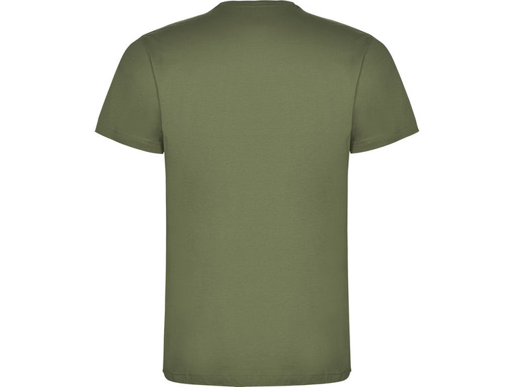 Camiseta para hombre de algodón en Verde Militar espalda