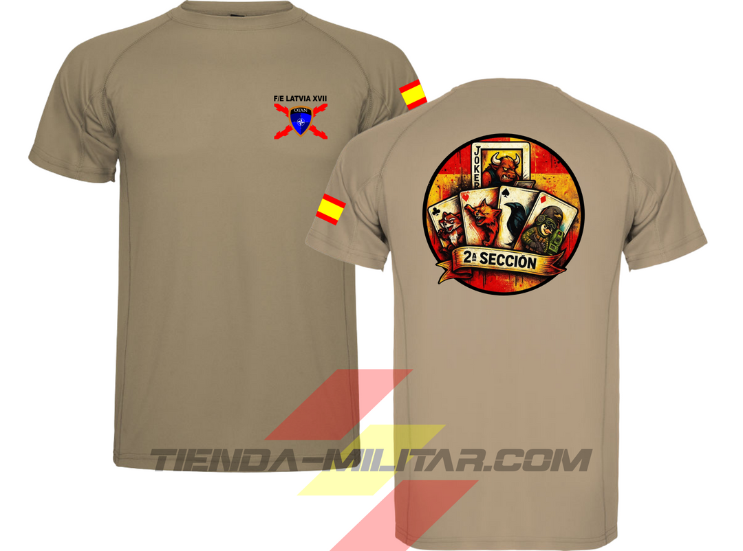 Camiseta técnica militar personalizable