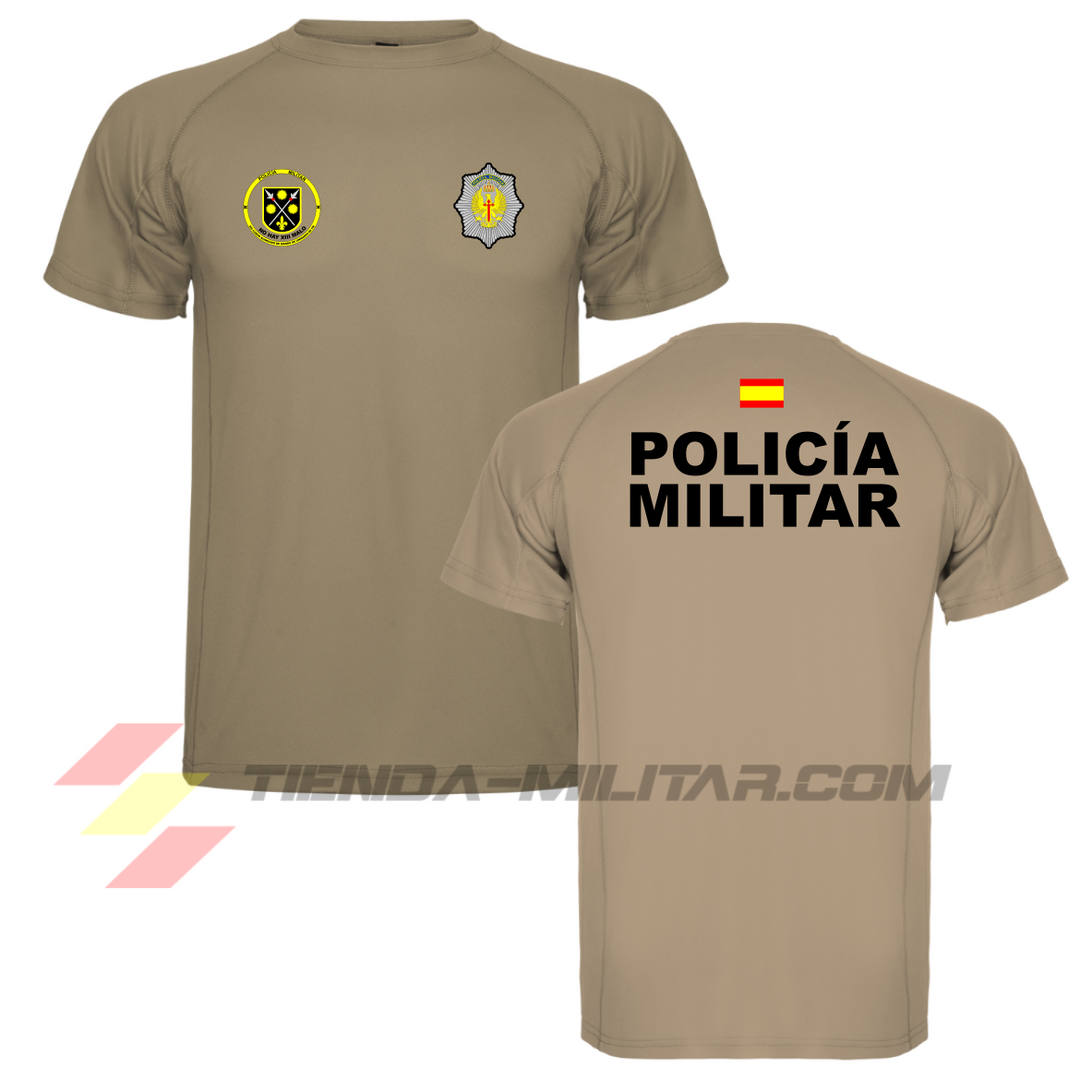 Camiseta técnica militar personalizable