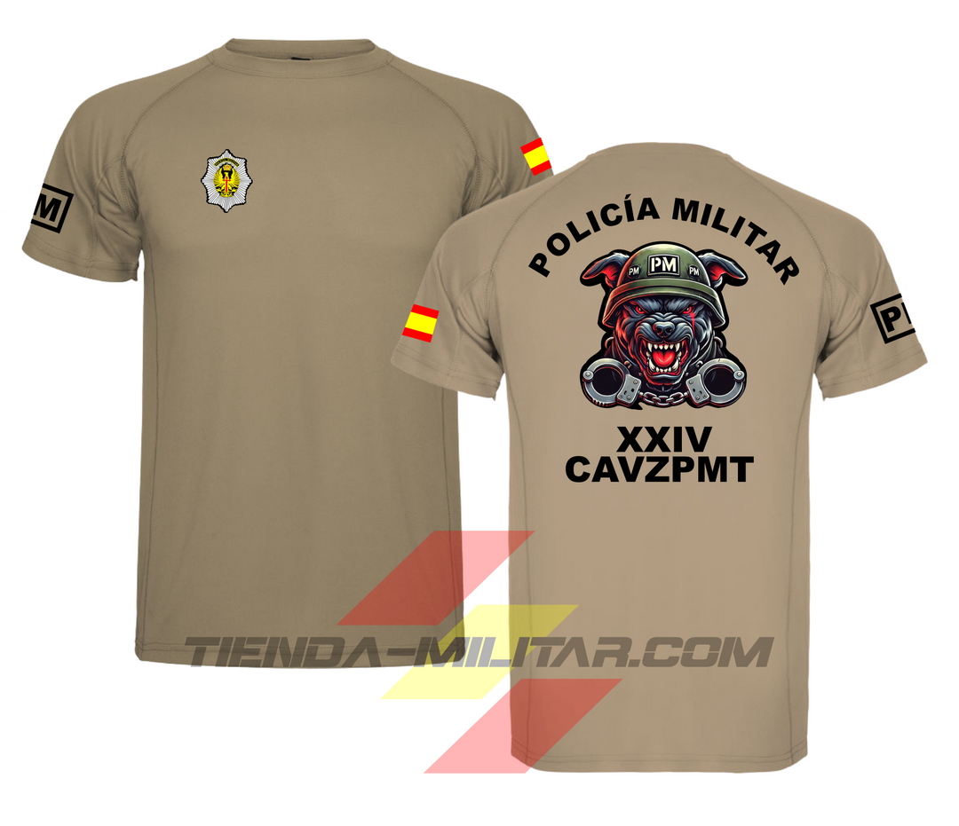 Camiseta técnica militar personalizable