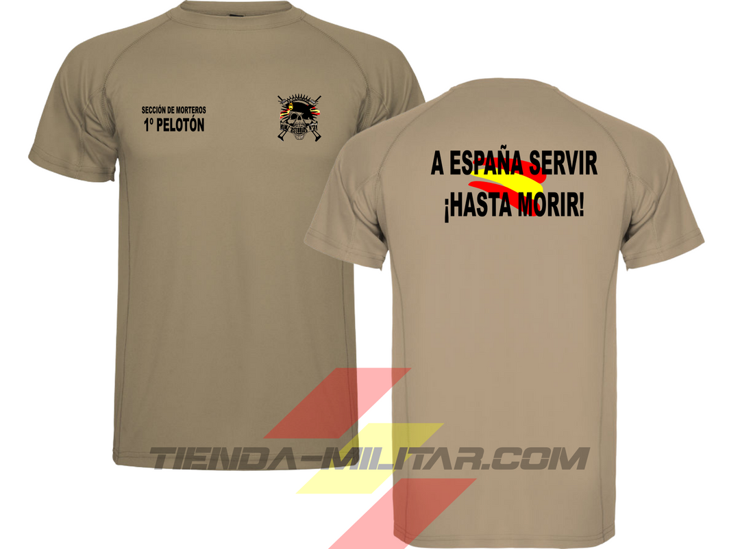 Camiseta técnica militar personalizable