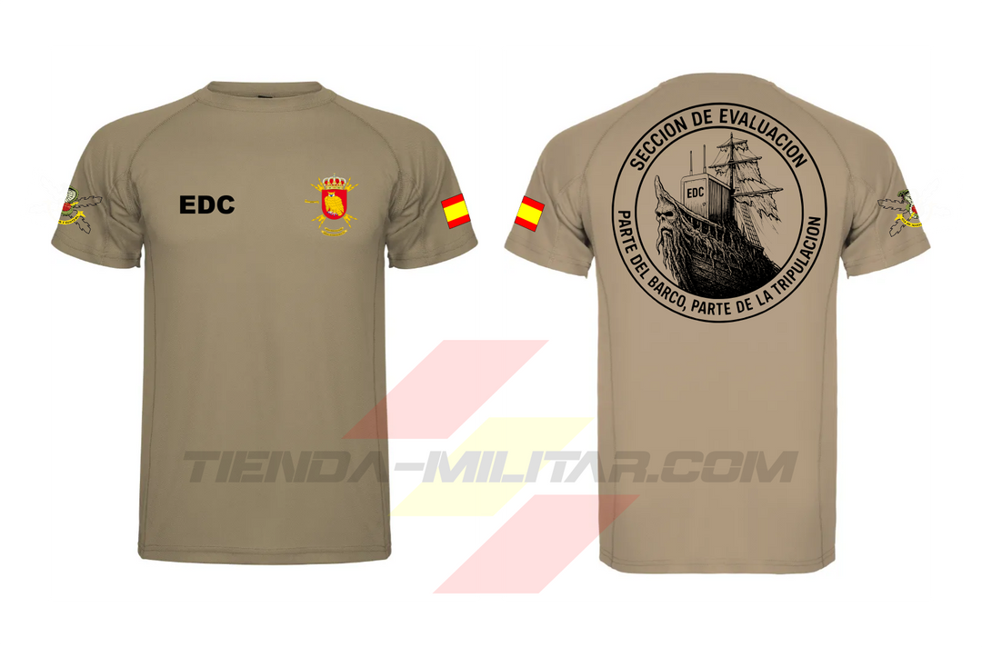 Camiseta técnica militar personalizable