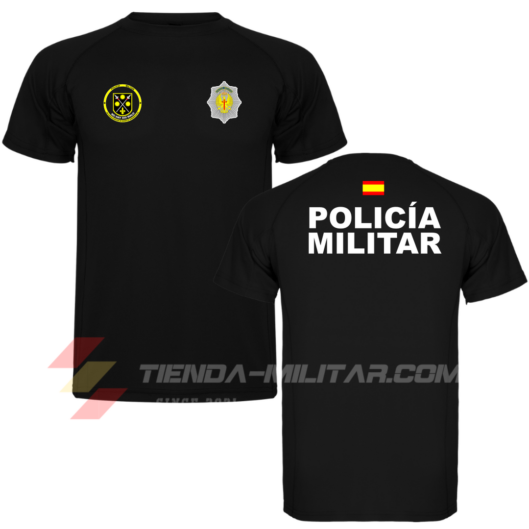 Camiseta técnica militar personalizable