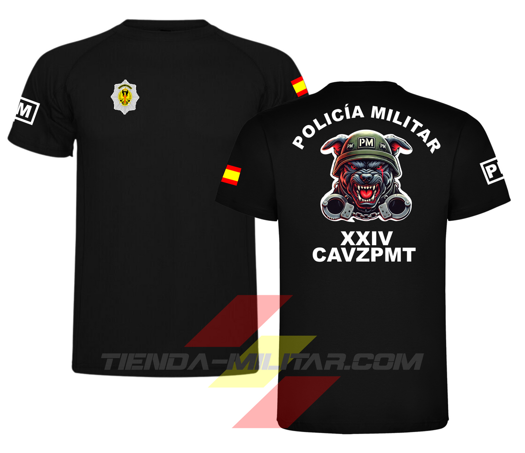 Camiseta técnica militar personalizable