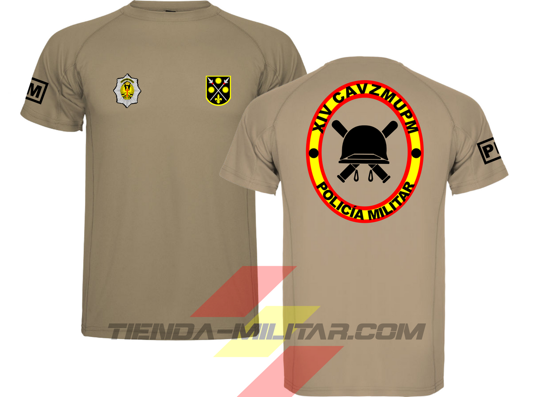 Camiseta técnica militar personalizable