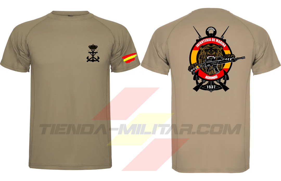 Camiseta técnica militar personalizable