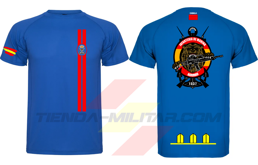 Camiseta técnica militar personalizable