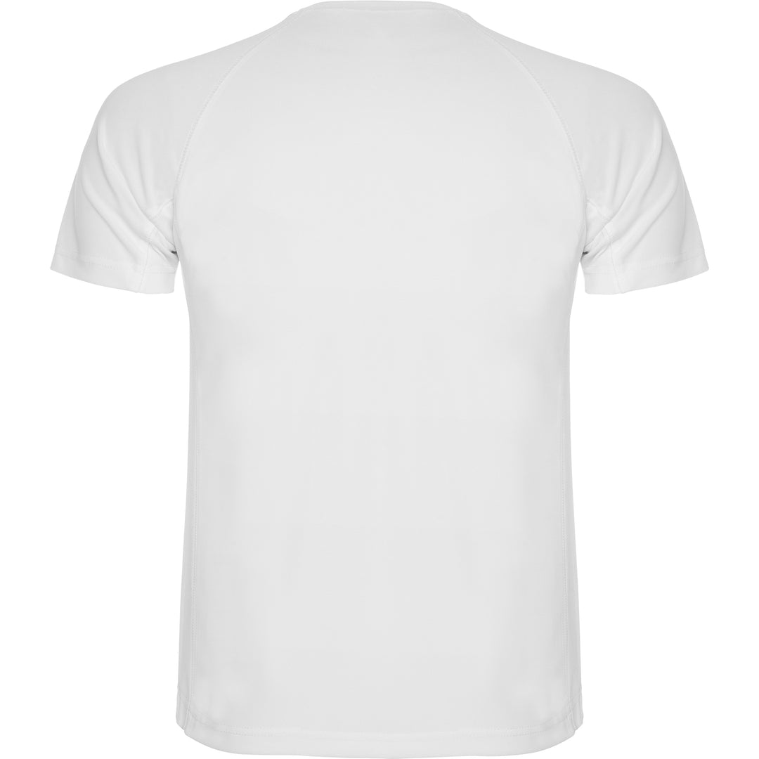 Camiseta técnica militar personalizada blanco detrás