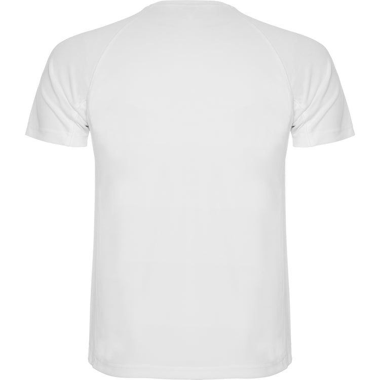 Camiseta técnica militar personalizada blanco detrás