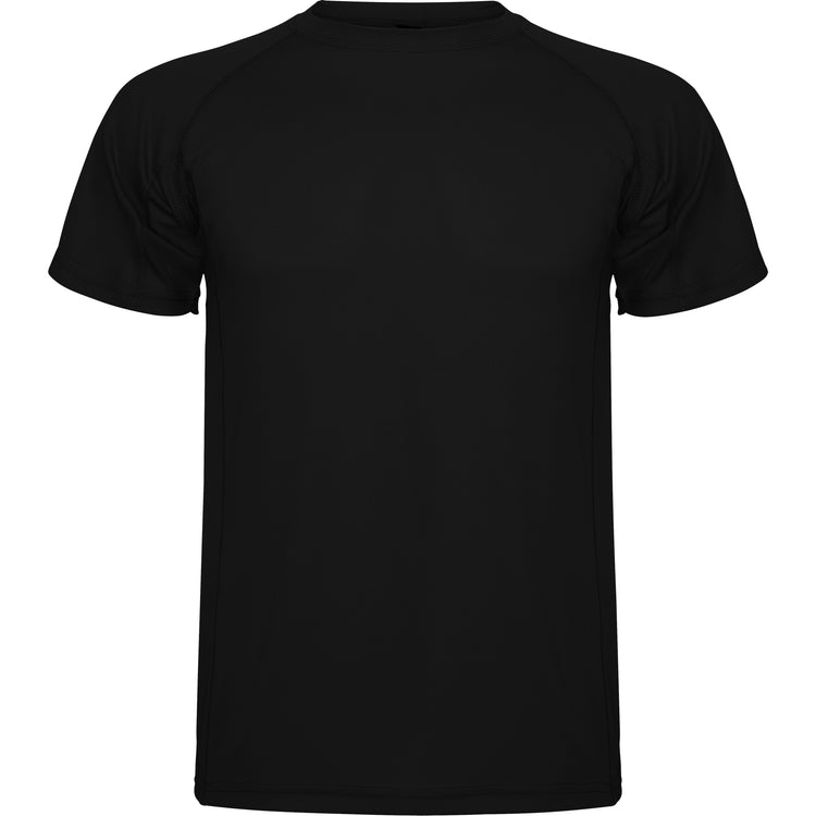Camiseta técnica militar personalizada negra delante