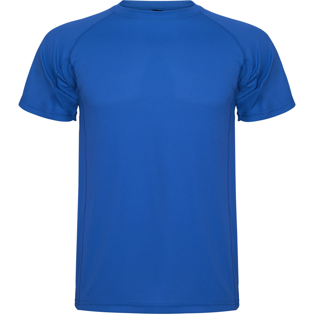 Camiseta técnica militar personalizada azul royal delante