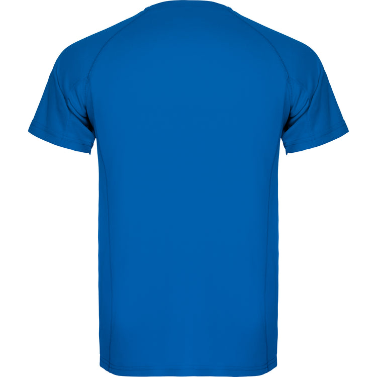 Camiseta técnica militar personalizada azul royal detrás