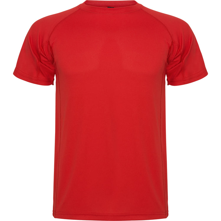 Camiseta técnica militar personalizada roja delante