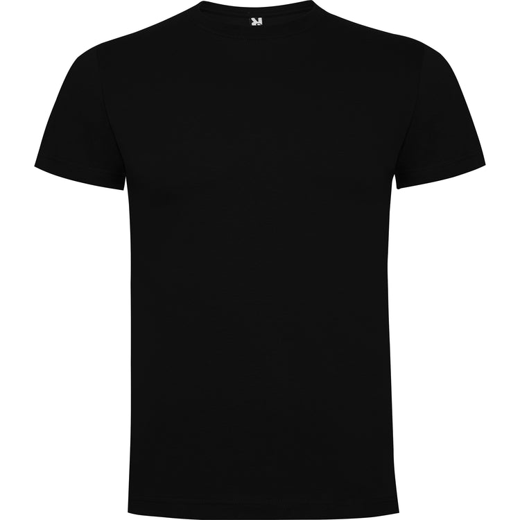 Camiseta para hombre de algodón en negra de frente