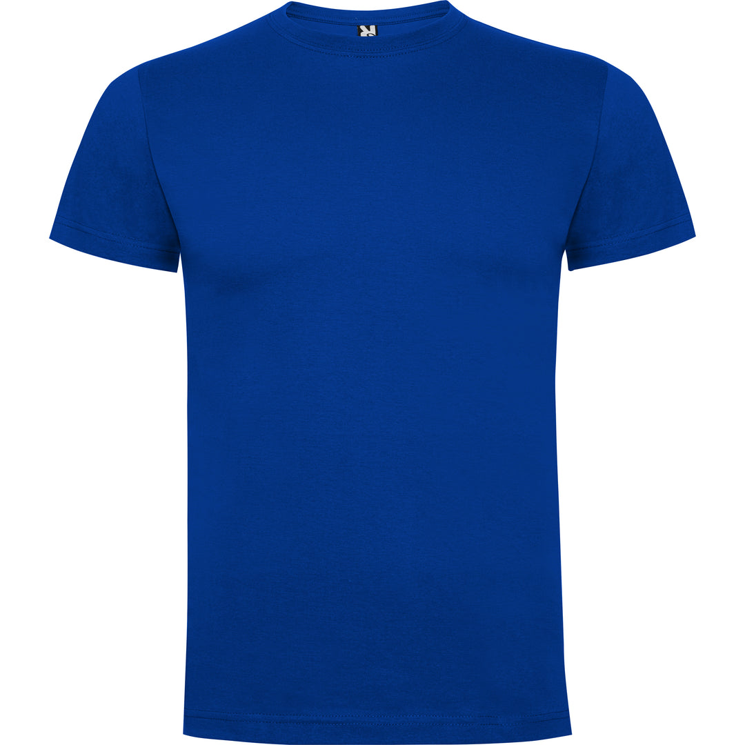 Camiseta para hombre de algodón en azul royal de frente
