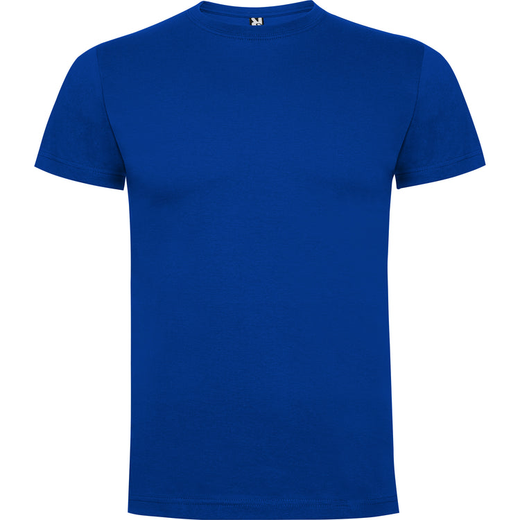 Camiseta para hombre de algodón en azul royal de frente