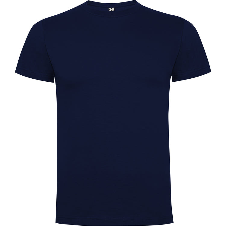 Camiseta para hombre de algodón en azul marino de frente