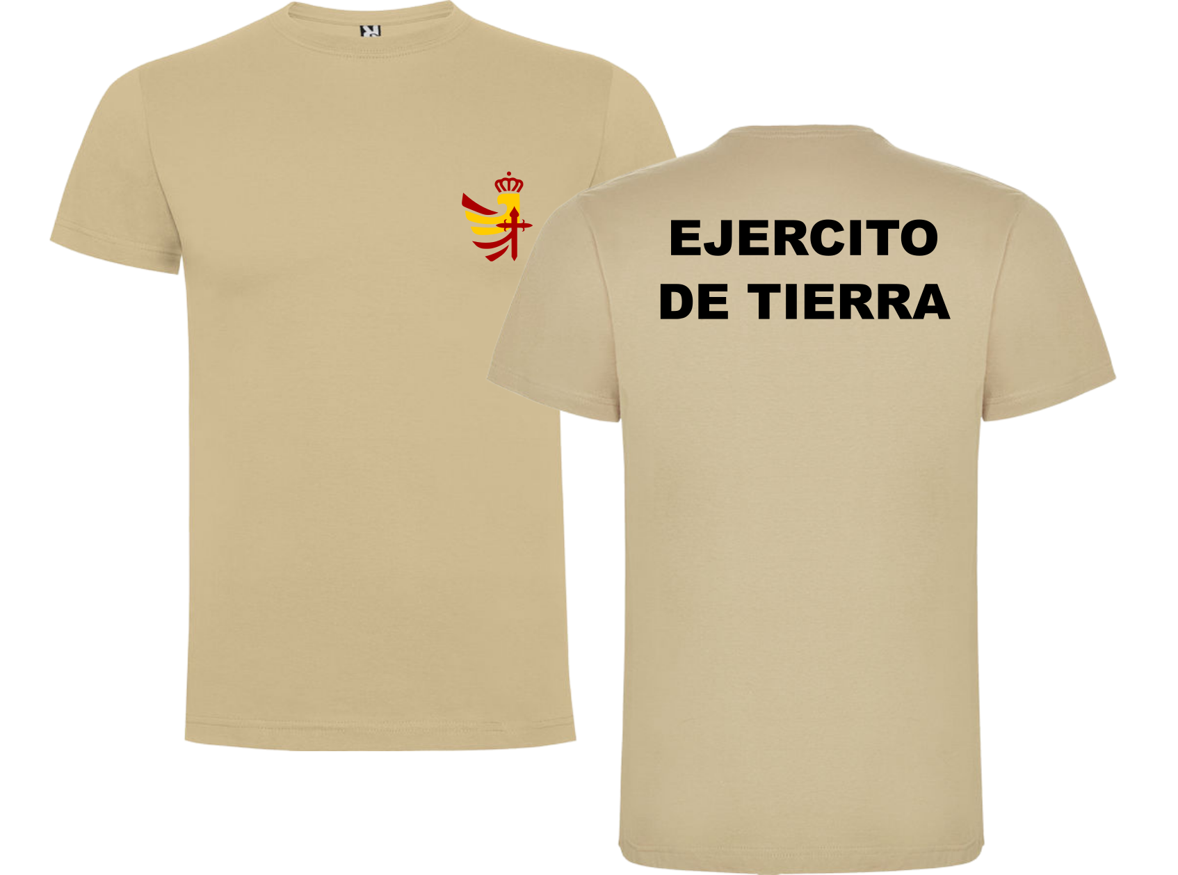 Camiseta militar Ejército de tierra de algodón - Tienda Militar