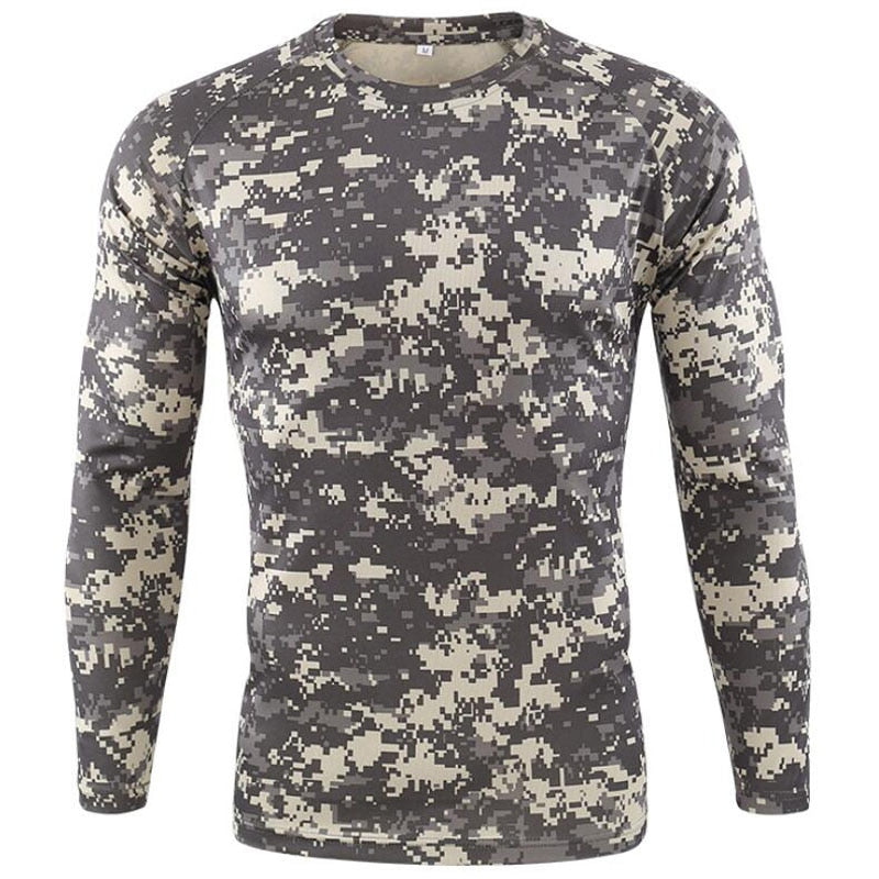 Camiseta militar de manga larga para hombre (envío gratis) - Tienda Militar