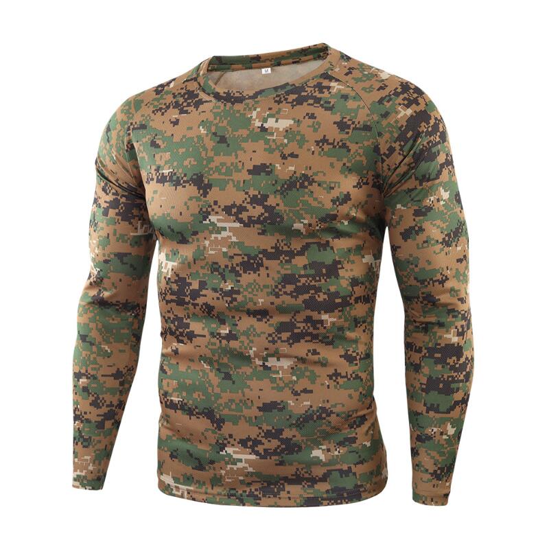 Camiseta militar de manga larga para hombre (envío gratis) - Tienda Militar