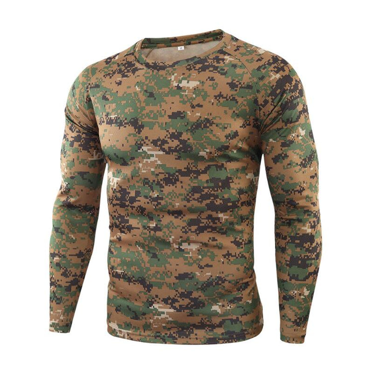 Camiseta militar de manga larga para hombre (envío gratis) - Tienda Militar