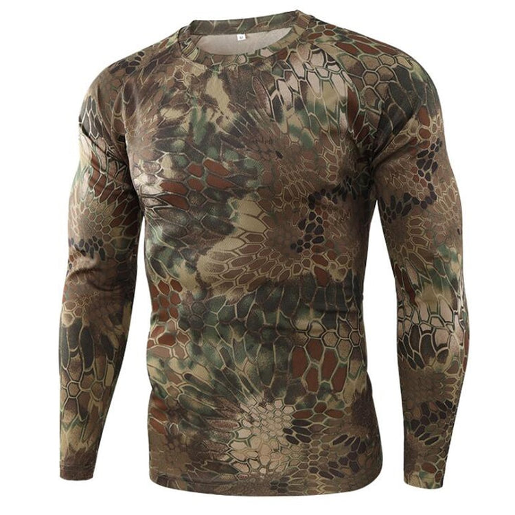 Camiseta militar de manga larga para hombre (envío gratis) - Tienda Militar