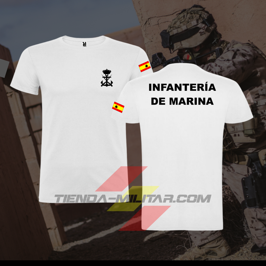 Camiseta Infantería de Marina de algodón premium - Tienda Militar