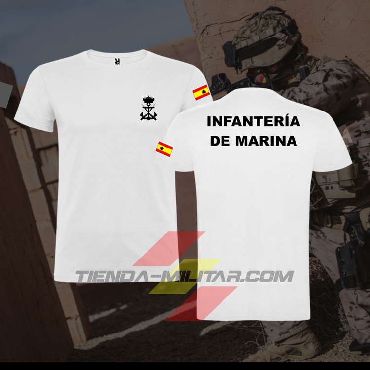 Camiseta Infantería de Marina de algodón premium - Tienda Militar
