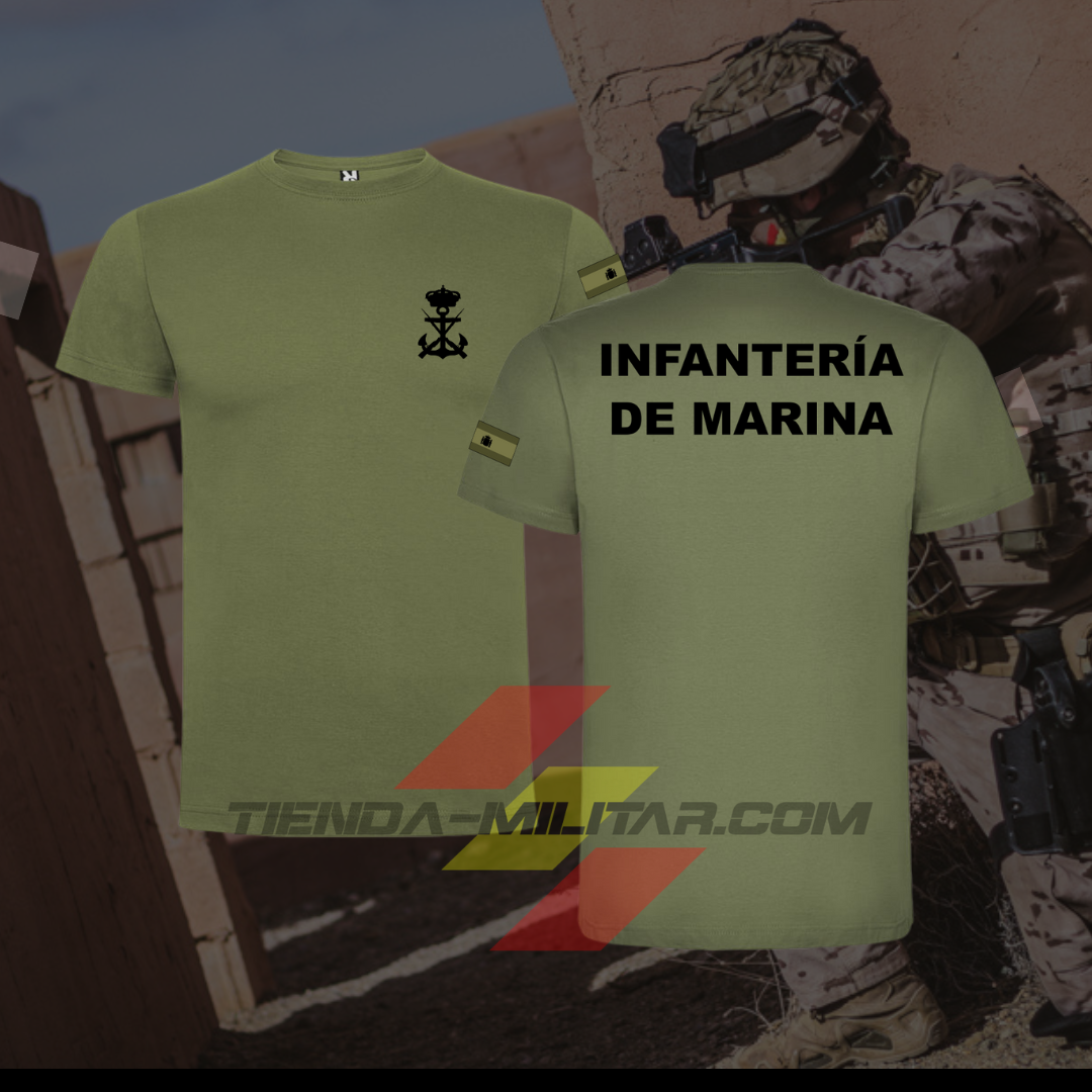 Camiseta Infantería de Marina de algodón premium - Tienda Militar
