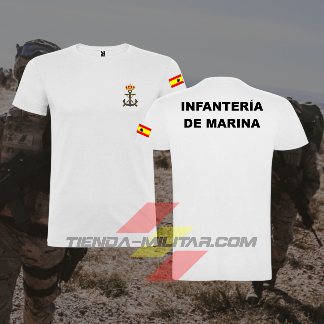 Camiseta Infantería de Marina de algodón premium - Tienda Militar