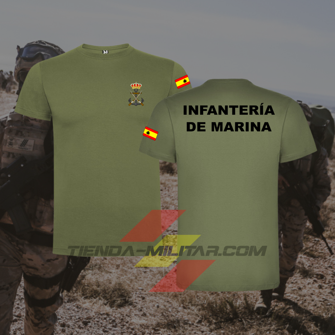 Camiseta Infantería de Marina de algodón premium - Tienda Militar