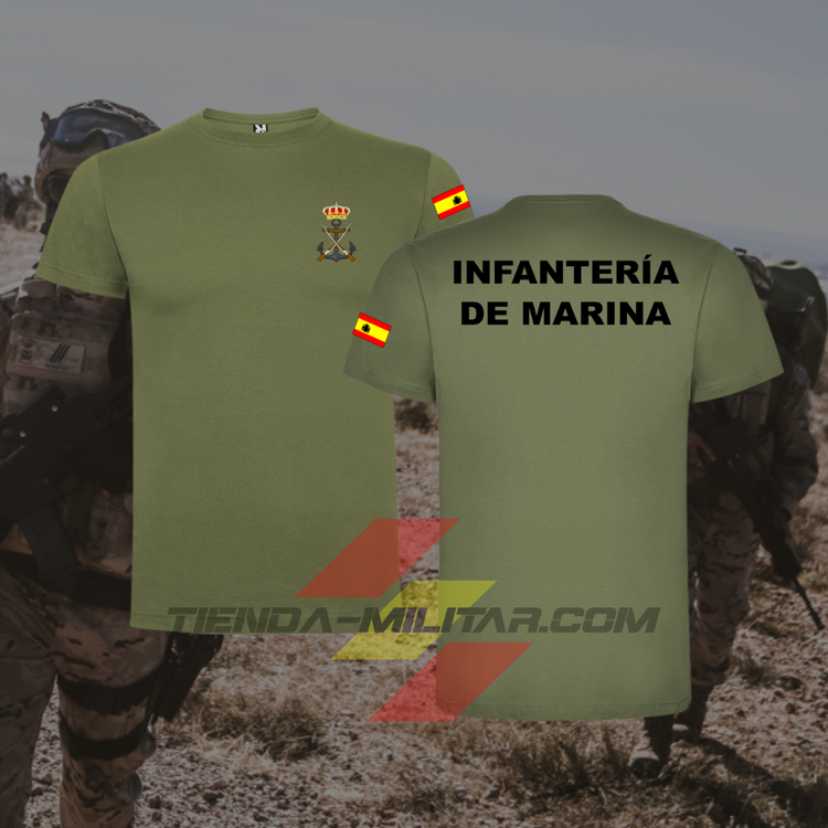 Camiseta Infantería de Marina de algodón premium - Tienda Militar