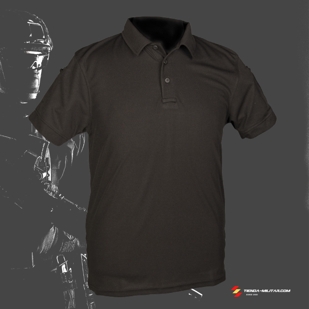 Polo táctico Mil-Tec de manga corta "Quick Dry" - Tienda Militar