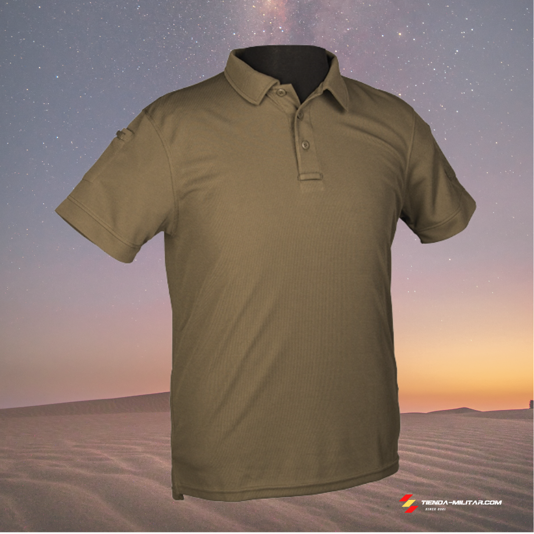 Polo táctico Mil-Tec de manga corta "Quick Dry" - Tienda Militar