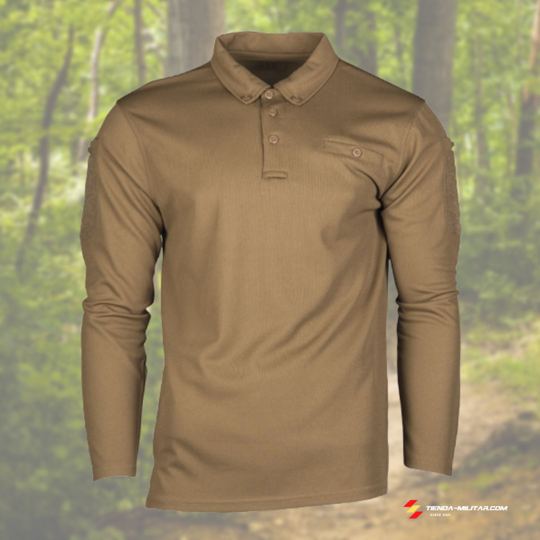 Polo táctico Mil-Tec de manga larga "Quick Dry" - Tienda Militar