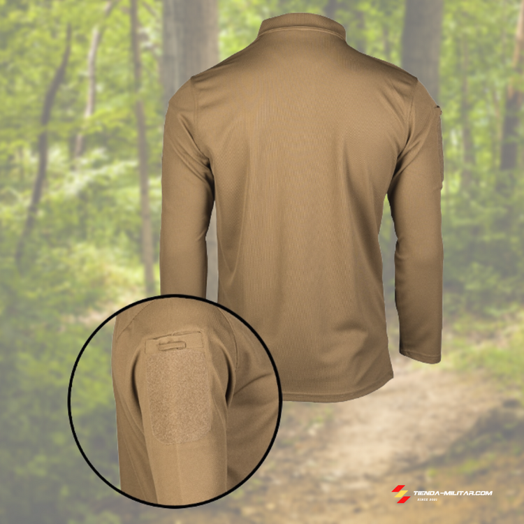 Polo táctico Mil-Tec de manga larga "Quick Dry" - Tienda Militar