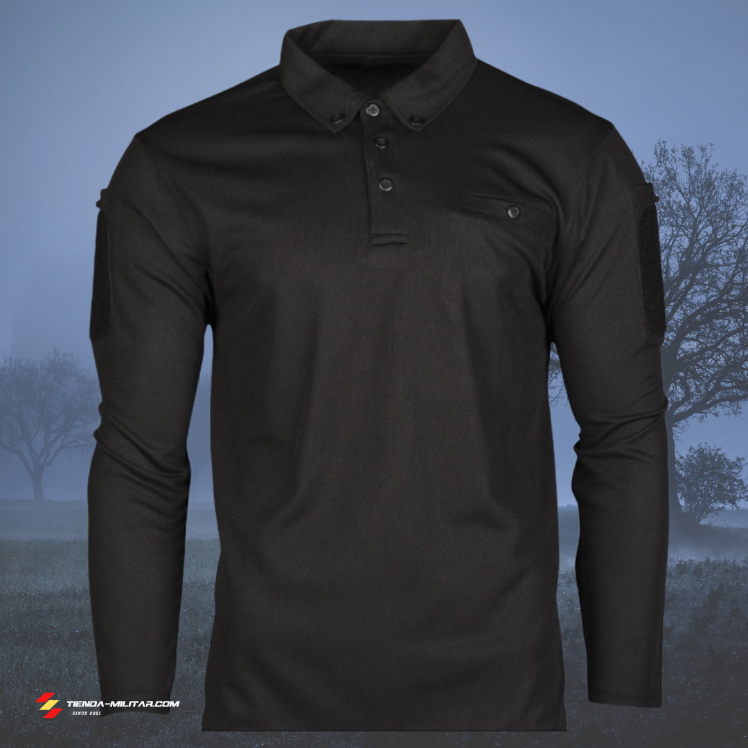 Polo táctico Mil-Tec de manga larga "Quick Dry" - Tienda Militar