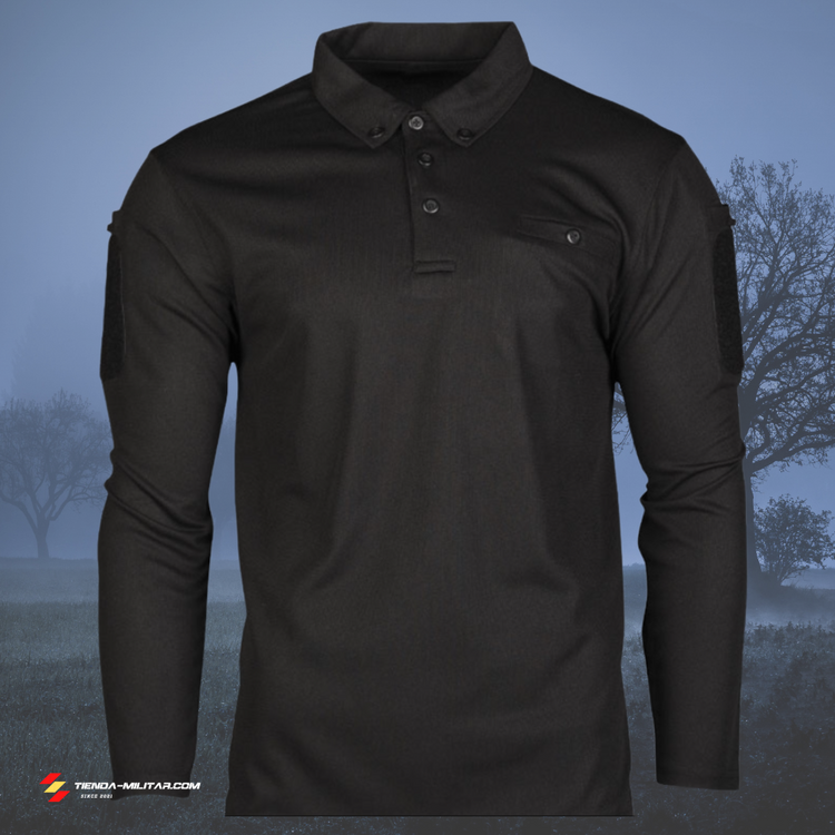Polo táctico Mil-Tec de manga larga "Quick Dry" - Tienda Militar