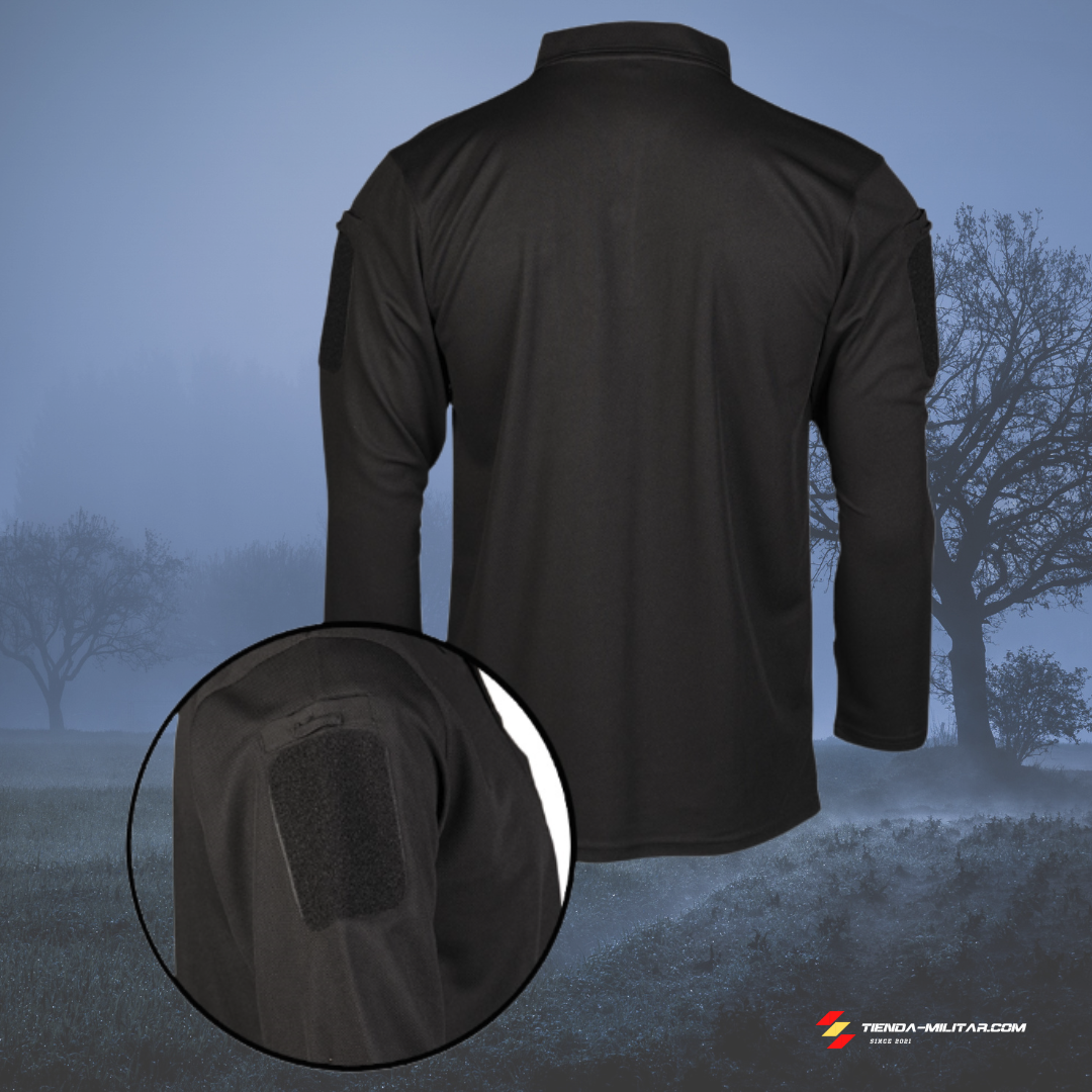 Polo táctico Mil-Tec de manga larga "Quick Dry" - Tienda Militar