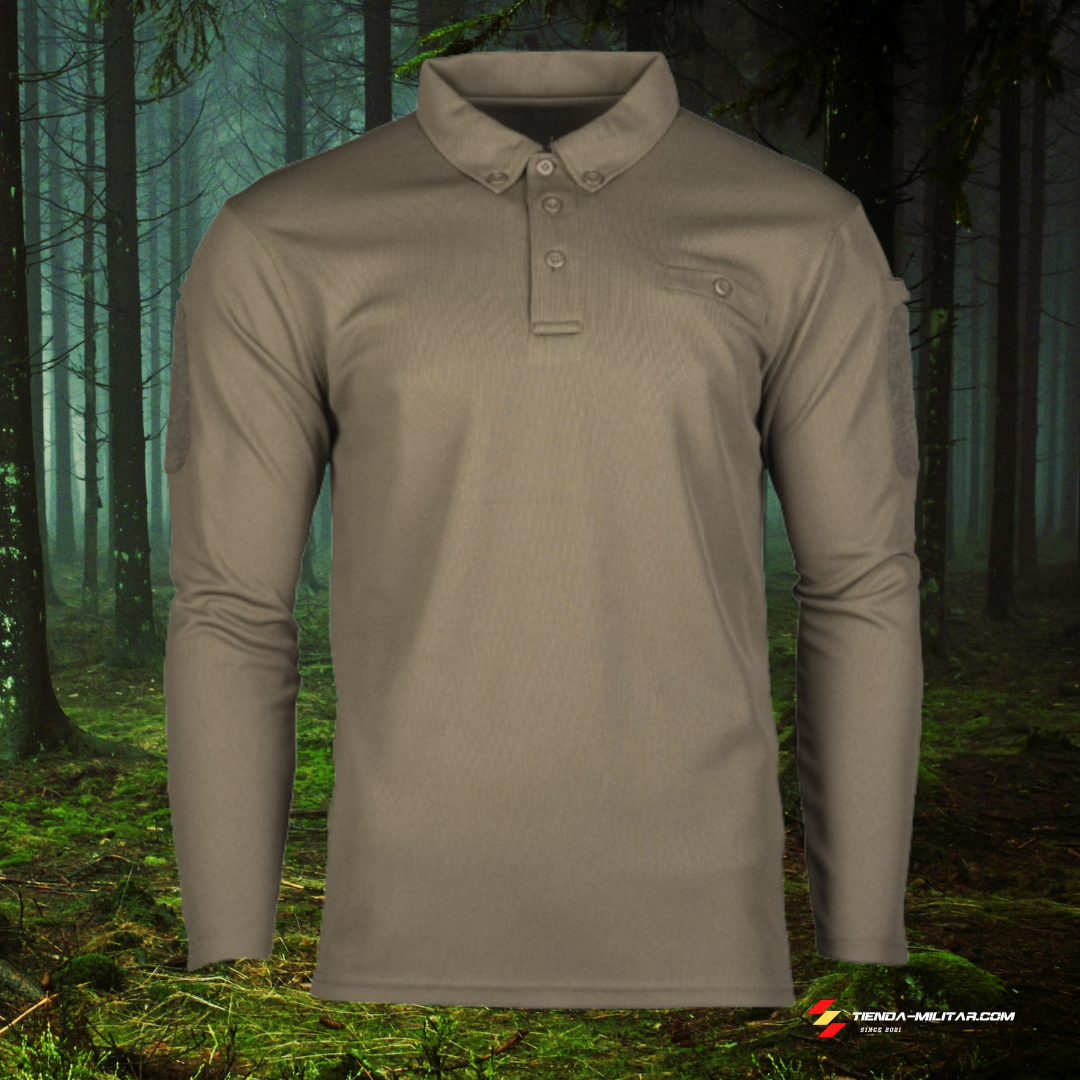 Polo táctico Mil-Tec de manga larga "Quick Dry" - Tienda Militar
