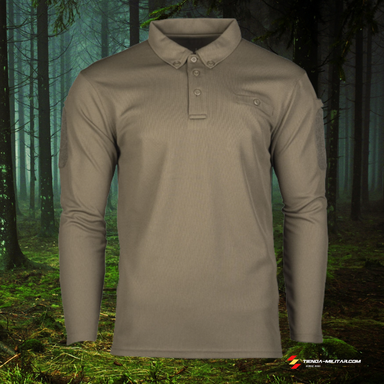 Polo táctico Mil-Tec de manga larga "Quick Dry" - Tienda Militar