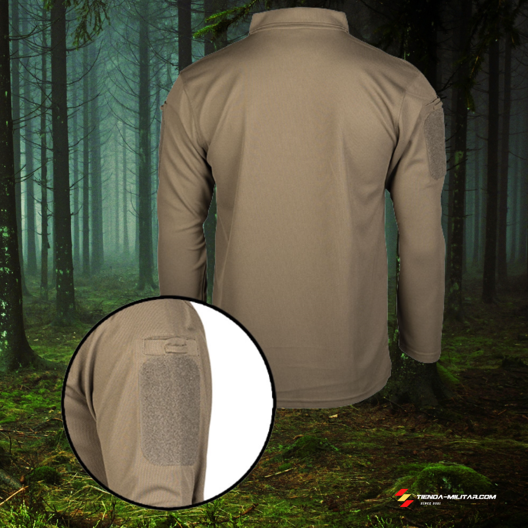 Polo táctico Mil-Tec de manga larga "Quick Dry" - Tienda Militar