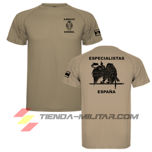 Cargar imagen en el visor de la galería, Camiseta técnica especialistas en color Tierra - Tienda Militar
