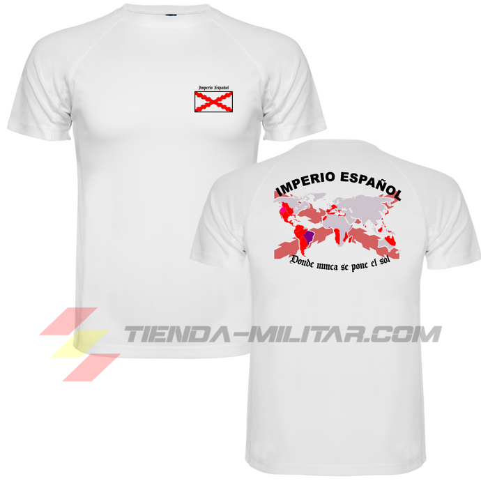 Camiseta de poliéster del Imperio Español con el lema 