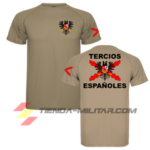Cargar imagen en el visor de la galería, Camiseta técnica de los tercios de España en color tierra
