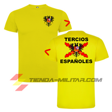 Cargar imagen en el visor de la galería, Camiseta de algodón premium de los tercios de España en color amarillo
