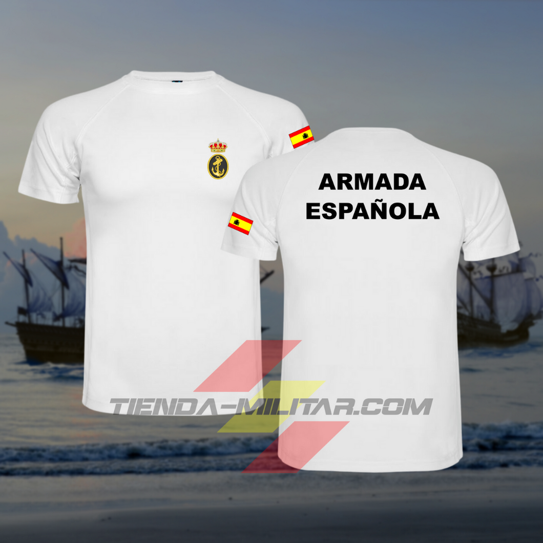 Camiseta de Algodón PREMIUN de la ARMADA ESPAÑOLA - Tienda Militar