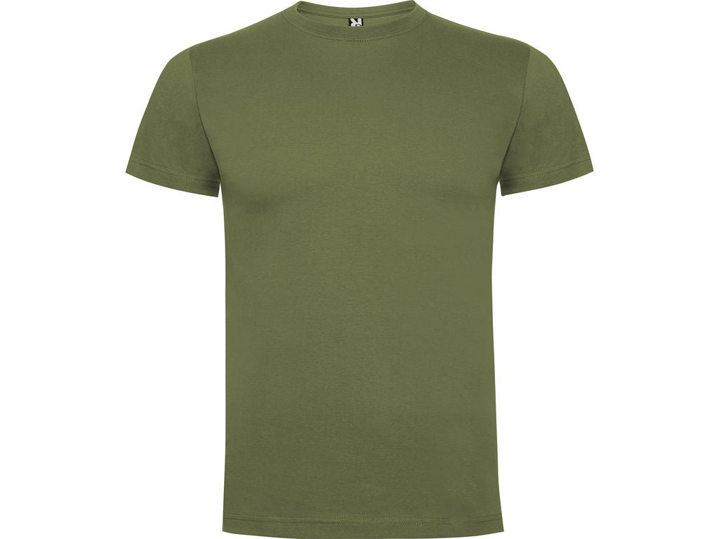 Camiseta para hombre de algodón en Verde Militar 